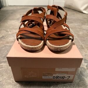 Miu Miu Brown Suede Espadrille Sandals